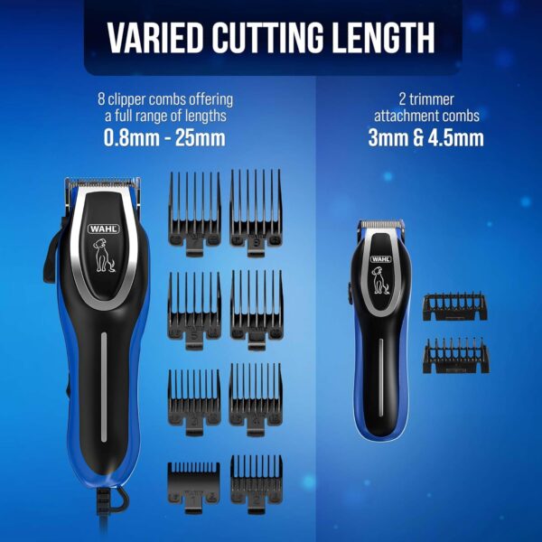 Wahl Complete Groom Dog Clipper & Trimmer Kit, Clippers for Dogs, Full Coat Grooming, Low Noise Corded Pet Clippers, Pet Trimmers, Groom Pets at Home - Image 3