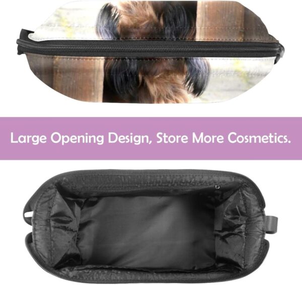 Travel Toiletry Bag wih Zippers Travel Accessories Toiletries Cosmetic Pouch Makeup Bags for Men and Women, Dog Animal Cute Pet - Image 2