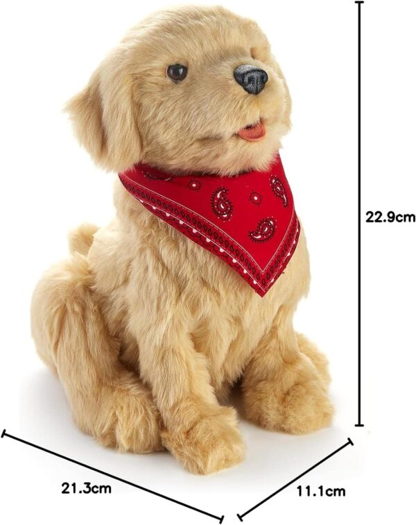 Ageless Innovation Joy For All Interactive Pet Dog - Lifelike & Realistic Companion with Soft Fur, Head and Tail Movements, Real-Feel Heartbeat and Two-Way Barkback Technology - Golden Pup - Image 8