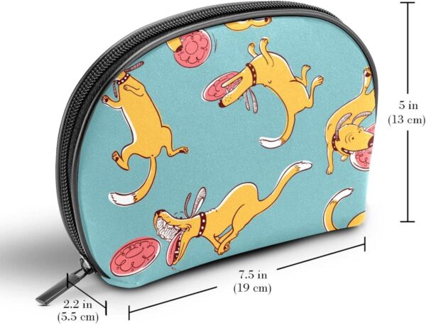 Cosmetic Bags for Women, Makeup Bag Travel Toiletry Bag Accessories Organizer, Cartoon Dog Pet - Image 3