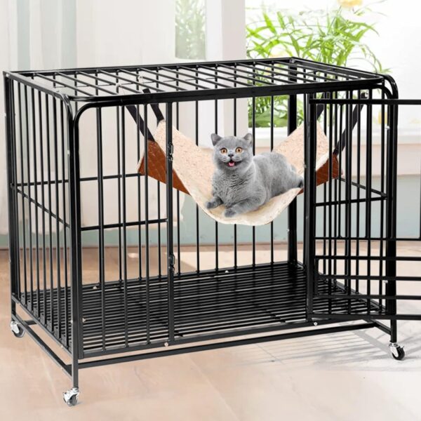 JOYELF Cat Hammock Bed, Medium Reversible Pet Cage Hammock Hanging Soft Pet Bed for Kitten Ferret Puppy or Small Pet - Image 7