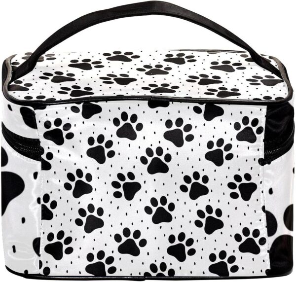 WARMFM Pet Paw Animal Foorprints Makeup Bag Travel Cosmetic Case Accessories Organizer - Image 2