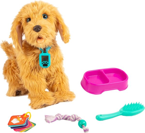 My Fuzzy Friends Moji Interactive Labradoodle - Plush Interactive Dog Toy for Boys and Girls, Loveable and Lifelike Companion Pet - Image 2