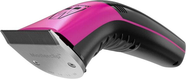 Masterclip Dog Clippers (Pink), Ultra Quiet; Professional Grooming Kit with Lightweight Cordless Trimmer. Rechargeable Showmate II Clipper Suitable for Dogs, Cats and Other Pet Hair (Pink) - Image 6