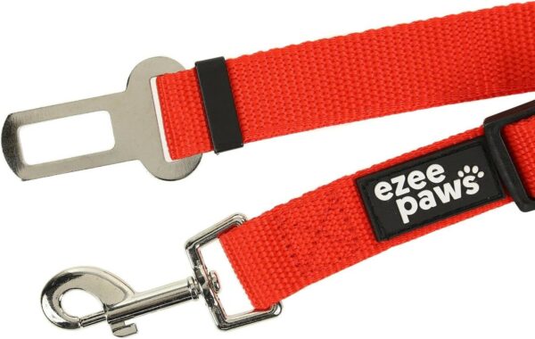 Ezee Paws Dog Seat Belt for Car, 2 Pack Dog Car Harness, Travel Dog Accessories, Adjustable Safety Restraints Black and Red Pet Seat Belts - Image 3