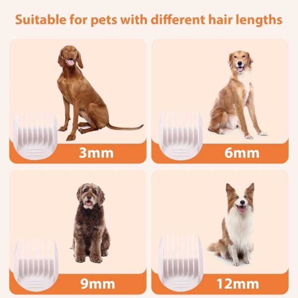 nestsplus Dog Brush Clipper Grooming Kit and Vacuum Picks Up 99% Pet Hair, All in One Proven Grooming Tools, 2.5L Large Capacity Pet Hair dust Cup, Cat Dog Massage Clean Tangled Brush - Image 7