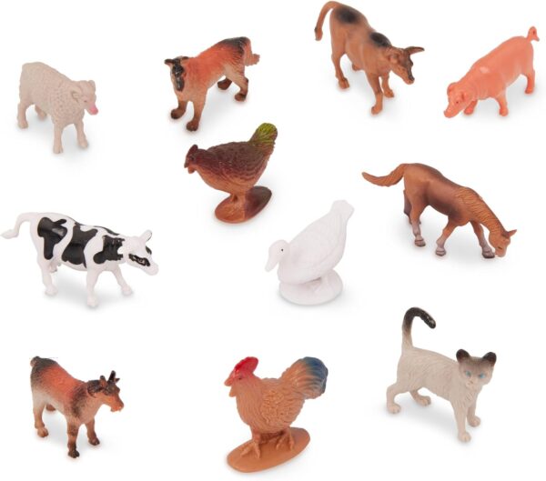 Terra by Battat - 60 Farm Animals - Assorted miniature, cows, pigs, chickens, geese, goats, cats and more, figurine for kids 3 Years + (60 Pc) - Image 6