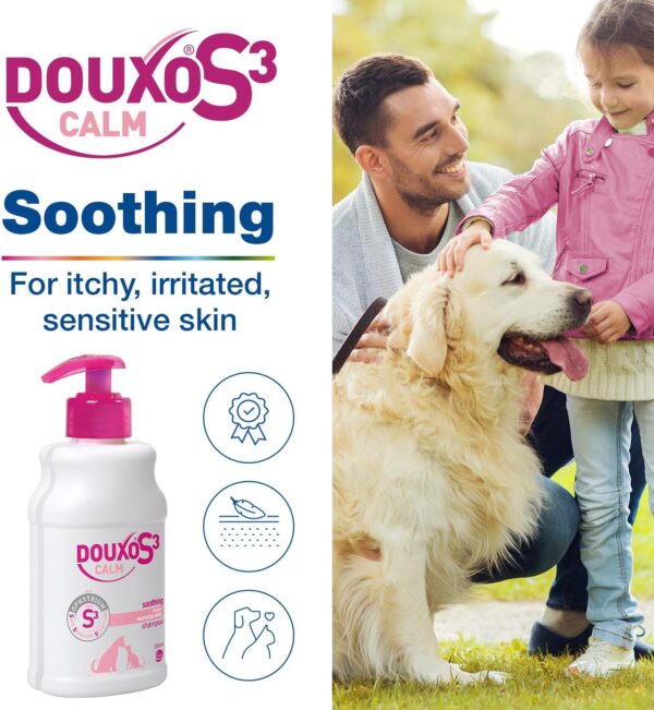 DOUXO S3 CALM - Shampoo - Dog & Cat Hygiene - Itchy Irritated Sensitive Skin - Soothes and Hydrates - Hypoallergenic fragrance - Veterinary Recommended - 200ml - Image 2