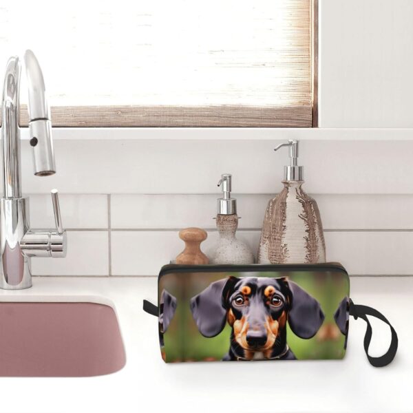 KoNsev Dachshund Weiner Pet Dogs Travel Toiletry Bag For Men&Women Accessories Organizer, Tiny Coin Purse Wallet, Little Pouch, Dachshund Weiner Pet Dogs, One Size - Image 7