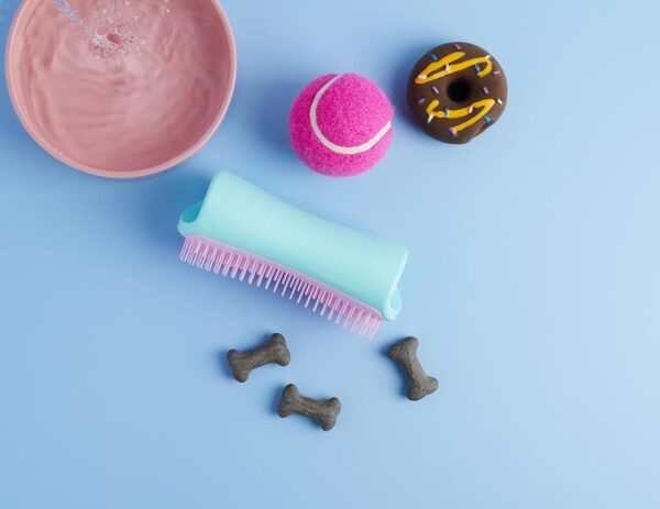 Tangle Teezer | Pet Teezer | De-Shedding and Dog Grooming Brush | Dry Brush or Dog Bath Brush | Mint & Pink - Image 6