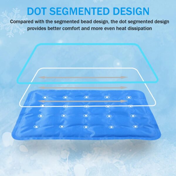 YAGE Dog Cooling Mat Pet Cool Mat, Self Cooling Gel Pad Sleeping Pad for Dogs and Cats in Hot Summer, For Cat Puppy Rabbit Cage and Kennel Dog Bed Floor or Car Queen Size (M- 40x50CM) - Image 3