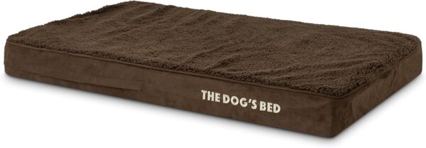 The Dog’s Bed Orthopaedic Dog Bed Large Brown Plush 101x64x10cm, Waterproof Memory Foam Dog Bed - Image 9