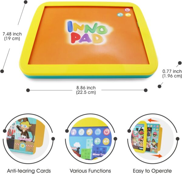 BEST LEARNING INNO PAD Smart Fun Lessons - Educational Tablet Toy to Learn Alphabet, Numbers, Colours, Shapes, Animals, Time for Toddlers Ages 2 to 5 Years Old - Image 6