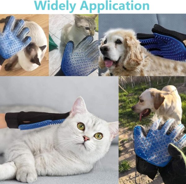 ZHIHUITL Pet Dog Cat Grooming Glove,Pet Glove,Animal Hair Removal Glove,Cat Dog Brush Glove,Cat Dog Brush Glove,Animal Hair Cleaning Glove,For Massage and Cleaning Pets, Effective Hair Care - Image 6