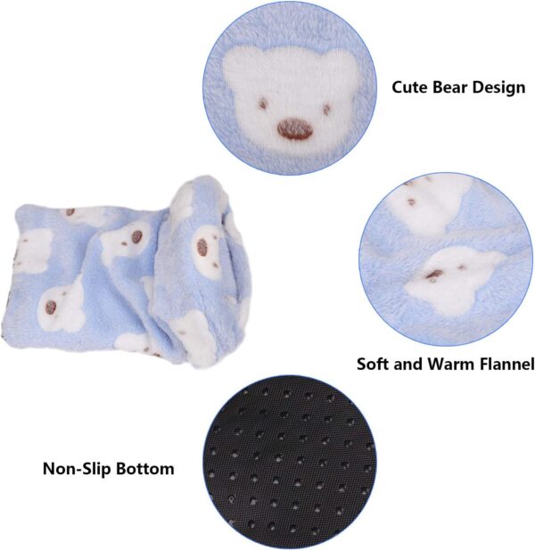 UKTYUAS Guinea Pig House Bed Hamster Bed Winter Warm Pet Bed Collection small pet bed accessories, Washable Small Pet Animals Cave Bed-Blue - Image 4