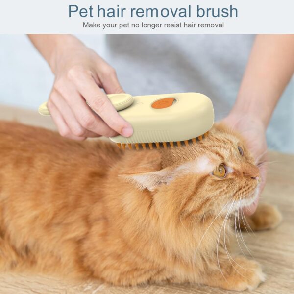 Ankilo 3 IN 1 Cat Brush With Spray, Rechargeable Steam Cat Brush Cat Grooming Brush Dog Brush for Massages, Eliminate Flying Hair, Treatments - Image 7