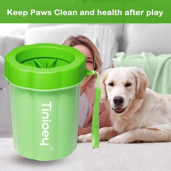 Tinioey Dog Paw Cleaner for Dogs Medium | Paw Washers for Dogs | Dog Paw Washer Pet Foot Cleaner | Paw Care & Dog Washing Equipment | Dog Accessories to Clean Dogs Paws (with 3 Absorbent Towels) - Image 3