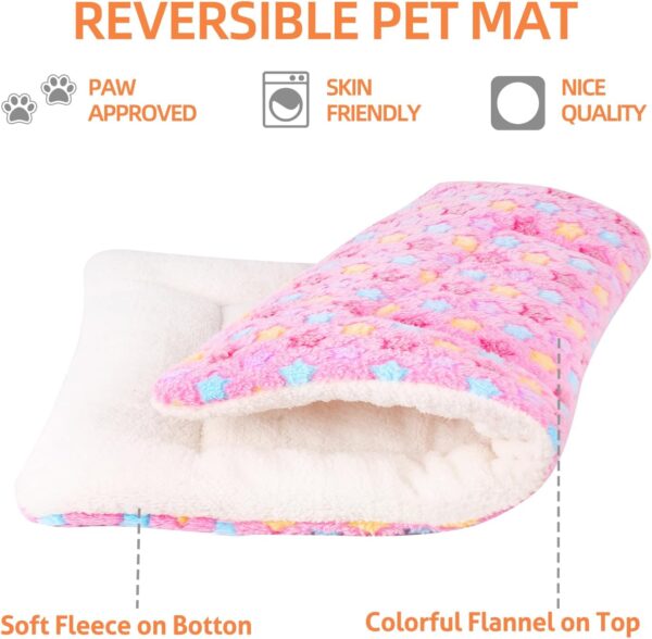 Kekuningan Dog Bed Mat Small Washable Dog Crate Mattress for 24 inch Cage Soft Flat Pet Cushion Bedding Puppy Pillow Blanket for Cats Puppy Dogs Reversible 60x46cm - Image 3