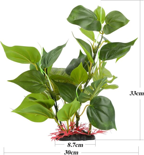 1 pc 33 cm Aquarium Decoration Ornaments (Water soluble leaf) Aquarium Accessories Fish Tank Decor for Water Animals Goldfish - Image 2