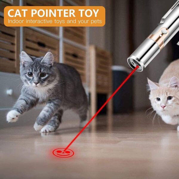 YYCAT Cat Toys for Indoor Cats Kittens,7 in 1 Function,Rechargeable Interactive Cat Toy Wand with a Free Toy Mouse - Image 6