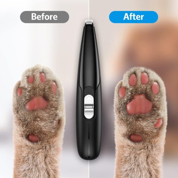 Criacr Dog Grooming Clippers, Electric Cat Dog Paw Clippers, Low Noise Pet Clippers, USB Rechargeable Pet Hair Trimmer, 2 Speed Clippers Dog Grooming for Hair Around Face, Eyes, Ears, Rump, Paws - Image 2