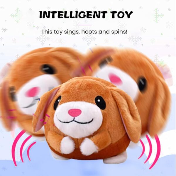 Shxiuminy Pet Plush Toy,Dog Ball Bouncing Toy For Pets,Cats,Small And Medium Dogs (Brown) - Image 4