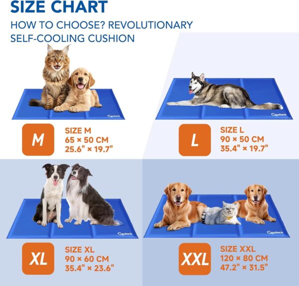 2024 Newest Dog Cooling Mat, Pet Cooling Mat for Dogs Non-Toxic Gel Self Cooling Pad for Cats, Pet Cool Mat Dog Cool Pad for Crates, Kennels and Beds Perfect for Hot Summer Days, XL (60 * 90CM) - Image 5