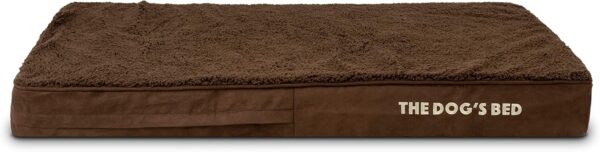 The Dog’s Bed Orthopaedic Dog Bed Large Brown Plush 101x64x10cm, Waterproof Memory Foam Dog Bed - Image 8