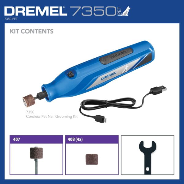 Dremel 7350-Pet 3.6v Pet Grooming Kit - Image 7