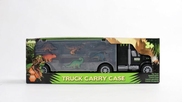 Akokie Dinosaur Toys for Boys Girls - Kids Toys Transport Carrier Truck with Dinosaur Toys Animals Toys 12 Pcs Double Side Storage Set Birthday Easter Gifts for Kids Boys Girls 3 4 5 Years Old - Image 8