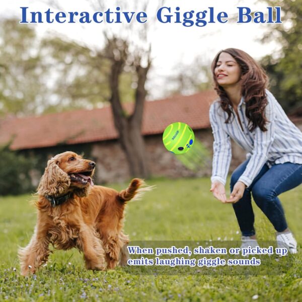 TAUCHGOE Giggle Ball for Dogs Interactive Dog toys Indestructible Dog Balls toy Balls for Dogs for Relieve Anxiety and Boredom - Image 4