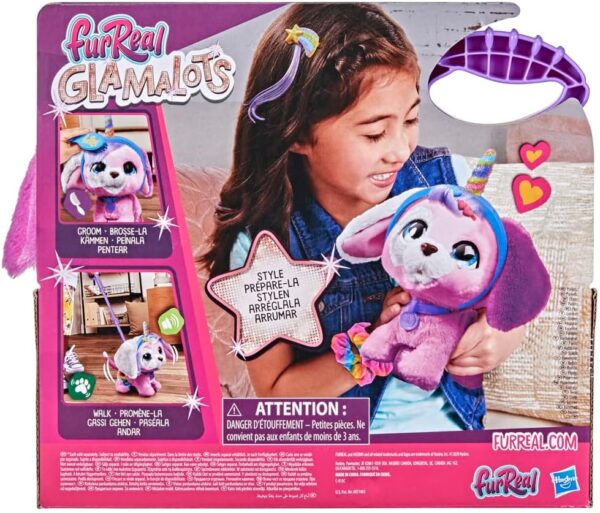 FurReal Hasbro Glamalots Interactive Pet Toy, 7 Accessories, Ages 4 and Up, Multicoloured (F1544) - Image 4