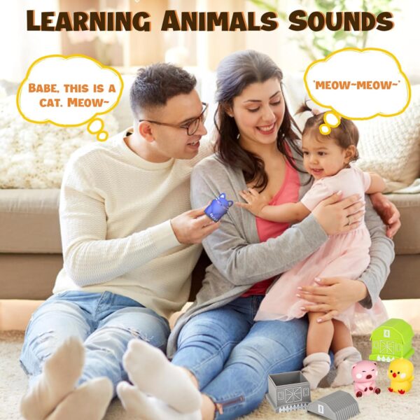 Joyreal Farm Animals Toys for 3 4 5 Year Olds - Toddler Learning Toys Montessori Stacking Toys Educational Toys Plane Travel Toys for Toddlers Gift for Girls Boys - Image 6