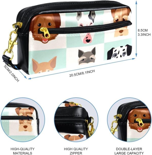 Cosmetic Bags for Women, Makeup Bag Travel Toiletry Bag Accessories Organizer, Dogs Cartoon Pet Animal Lovely - Image 2