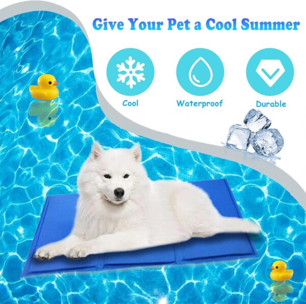 GIAPINST Dog Cooling Mat Medium 65x50cm, Non-Toxic Gel Self Cooling Pads, Scratch-Resistant Durable Cooling Bed for Dogs Cats, Keep Pets Cool in Hot Summer - Image 6