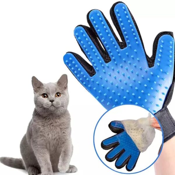 ZDXY Pet Glove, Pet Grooming Bathing Washing Hair Remover Brush Fur Mitts, for Cat Dog Horse Rabbit Animal（2 pieces） - Image 3