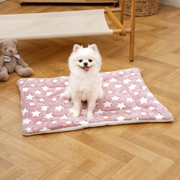 MICOOYO 2Pcs Dog Crate Bed Mattress - Fleece Pet Cushion Bed Mat, Washable Cat Cushion Pad for Small Dog Cat Puppy (S) - Image 7