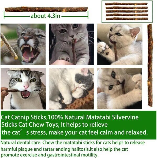 Cat Toys,Cat Toys for Indoor Cats Kitten,23Pcs,Cat Toys set,Kitten Toys,Interactive Cat Toys ,Cat Toys Feather,Catnip Fish,Matatabi Chew Sticks,Cat Wand,Mice,Crinkle Balls,Bells,Scratching Toys - Image 4