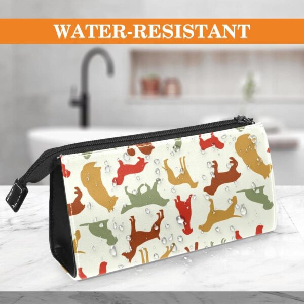 Cosmetic Bags for Women, Makeup Bag Travel Toiletry Bag Accessories Organizer, Pet Animal Dogs - Image 4