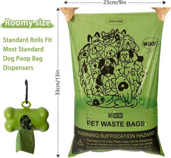 Dog Poo Bags - 450 Counts Biodegradable Thick Leak Proof Pet Poop Waste Bag Refill Rolls for 7 Month Supply, Lavender Scented - Image 6