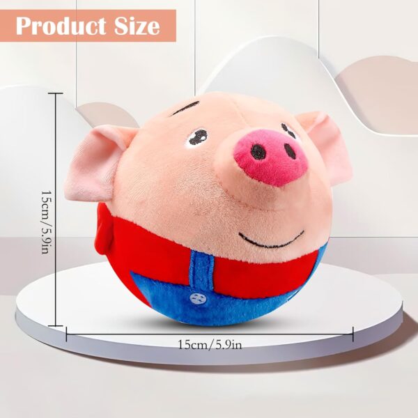 Active Moving Pet Plush Toy, Interactive Dog Toys, Talking Animal Plush Toy for Dog, USB Rechargeable Interactive Washable Cartoon Pig Plush Sound Electronic Toy For Pets, Cats, Small And Medium Dogs - Image 2