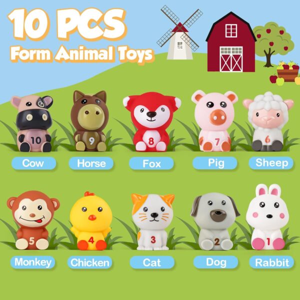 Dreamon Farm Animals Learning Toys for 2 3 4 Years Old Montessori Educational Toys for Toddlers - Early Development Activity Sorting Toys for Preschool Kids Boys Girls - Image 2