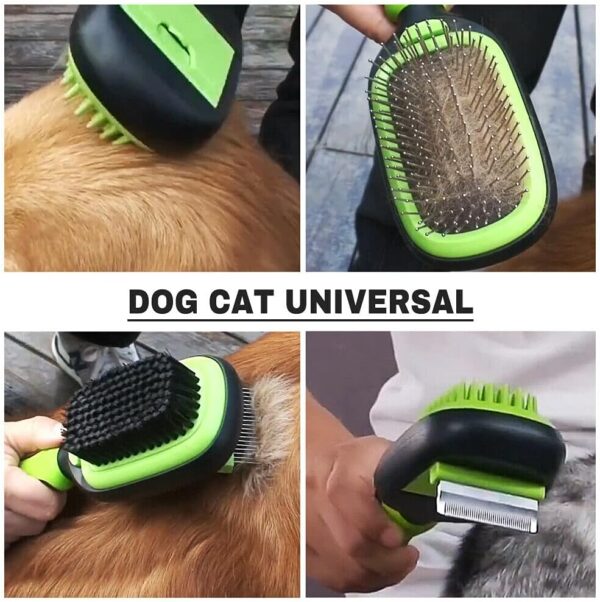 EMK Sports Dog Brush & Cat Brush 5 in 1 Pet Grooming Kit Shedding De-matting Slicker Comb For Undercoat Long Short Haired Small Medium Large-Pet Hair Remover Dog Accessories - Image 4