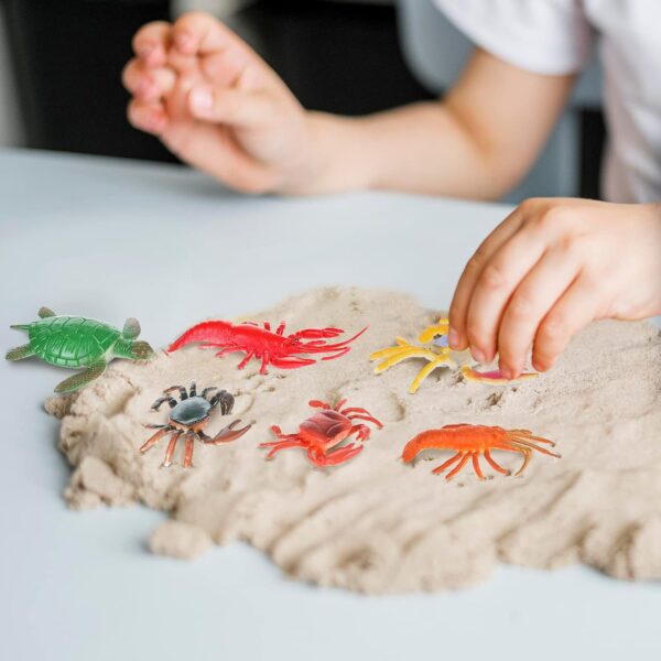 Sea Animal Figures Animal Toys 38PCS - Nabance Mini Sea Animal Toys Set Realistic Animal Sea Life Figures Toy Educational Animal Learning Toys Bath Toys for Child - Image 3