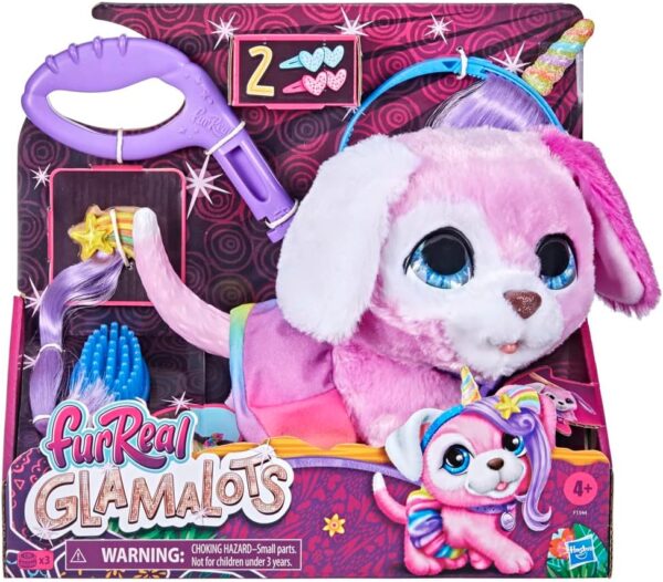 FurReal Hasbro Glamalots Interactive Pet Toy, 7 Accessories, Ages 4 and Up, Multicoloured (F1544) - Image 3