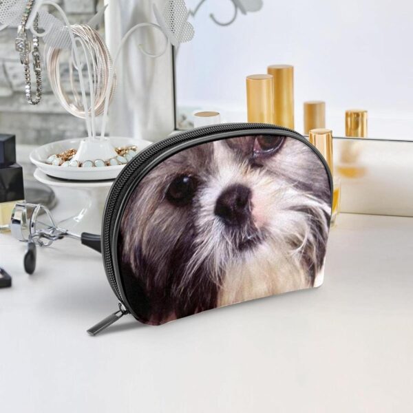 Travel Toiletry Bag wih Zippers Travel Accessories Toiletries Cosmetic Pouch Makeup Bags for Men and Women, Shih Tzu Animal Pet - Image 5