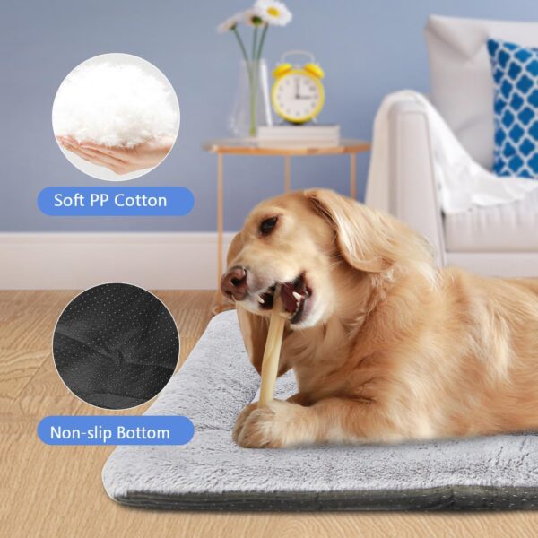 Baodan Dog Bed Mat 75x55 cm, Soft & Warm Pet Pad with Non-slip Bottom - Washable Dog Bed Mattress for Crate and Pet Bed - Image 2