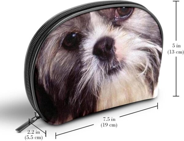 Travel Toiletry Bag wih Zippers Travel Accessories Toiletries Cosmetic Pouch Makeup Bags for Men and Women, Shih Tzu Animal Pet - Image 3