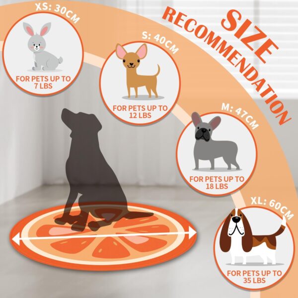 furrybaby Dog Cooling Mat, Pet Bed Dog Mat Self-Cooling Pad Cool Gel Bed Large Dog Cooling Pads Mats, No Need to Refrigerate or Freeze, Apply Indoors Outdoors Car(Orange S 40cm) - Image 8