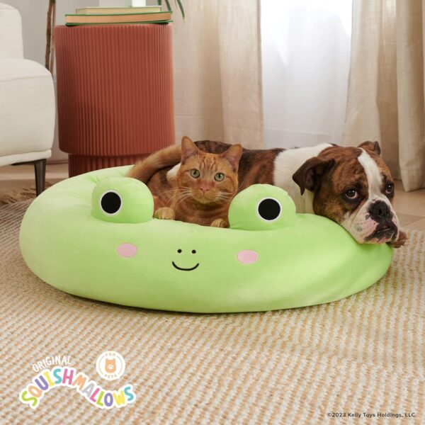 Squishmallows 24-Inch Wendy Frog Pet Bed - Medium Ultrasoft Official Plush Pet Bed - Image 6